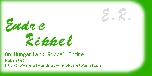 endre rippel business card